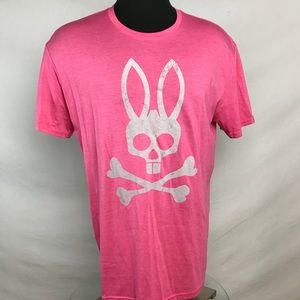 Pink psycho bunny t shirt